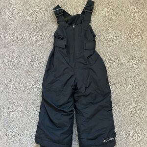 Black Columbia Kids Black Overalls Snow Bibs Size 2T